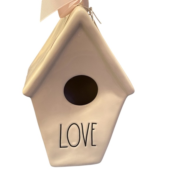 Rae Dunn Love Ceramic Birdhouse NWT's - Picture 1 of 8